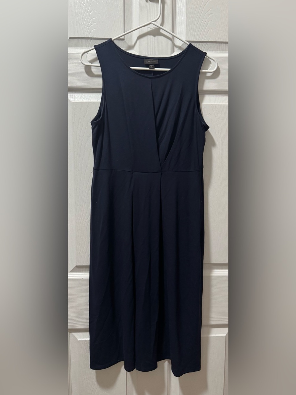J. Jill Navy Sleeveless Midi Dress